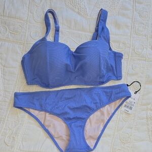 Shade & Shore Blue Bikini Set